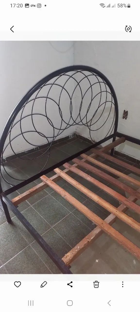 SUPORTE PARA CAMA CASAL FERRO - Foto 3