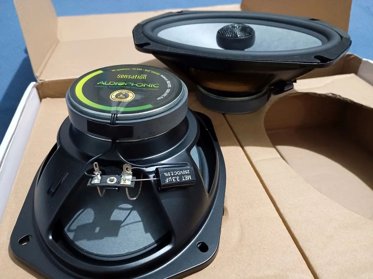 Alto Falantes 6x9 Coaxial Audiophonic CS690 (linha Sensation