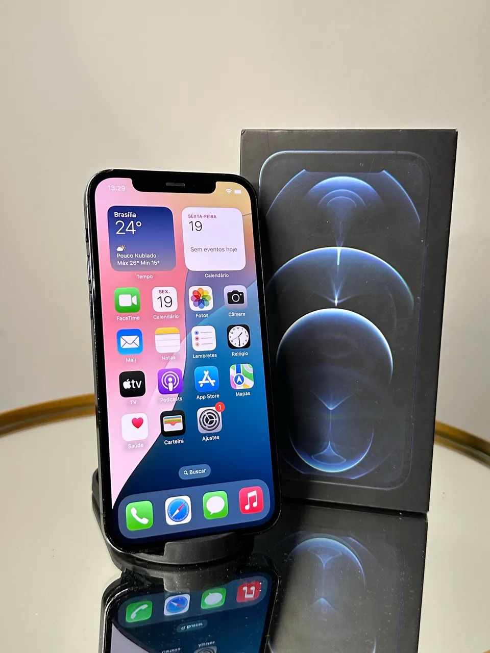 iPhone 12 Pro 128gb azul semi novo impecável  - Foto 3