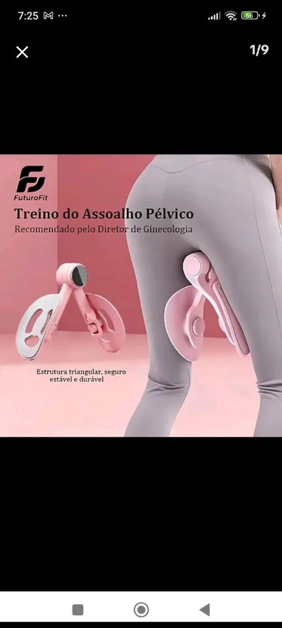 Aparelho para treino de assoalho pélvico 