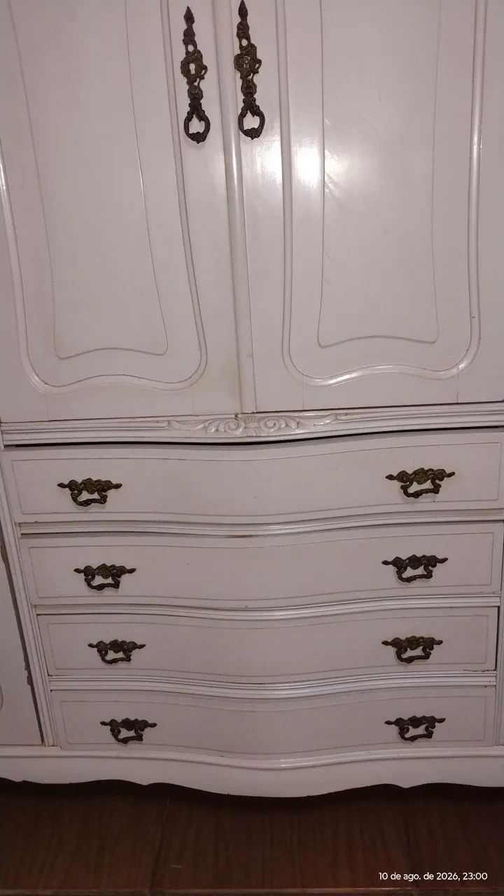 VENDO GUARDA-ROUPA PROVENÇAL LUIZ XV ANTIGO  - Foto 4
