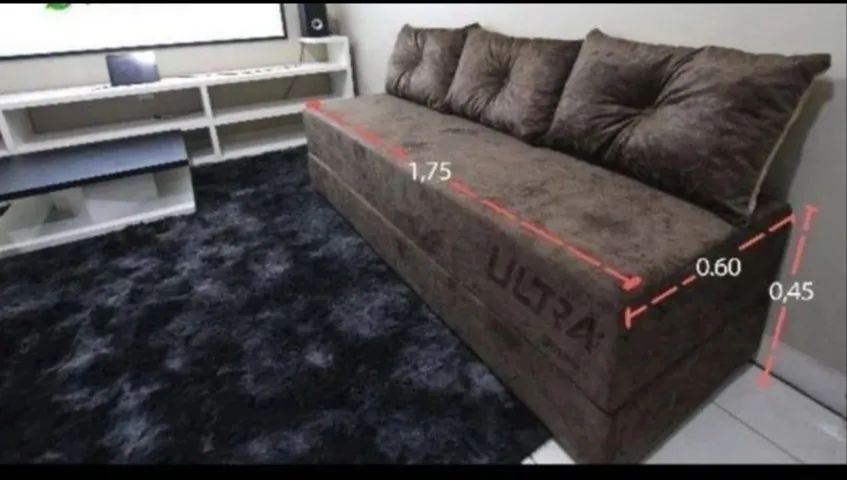 sofá cama novo diversas cores promoção - Foto 2