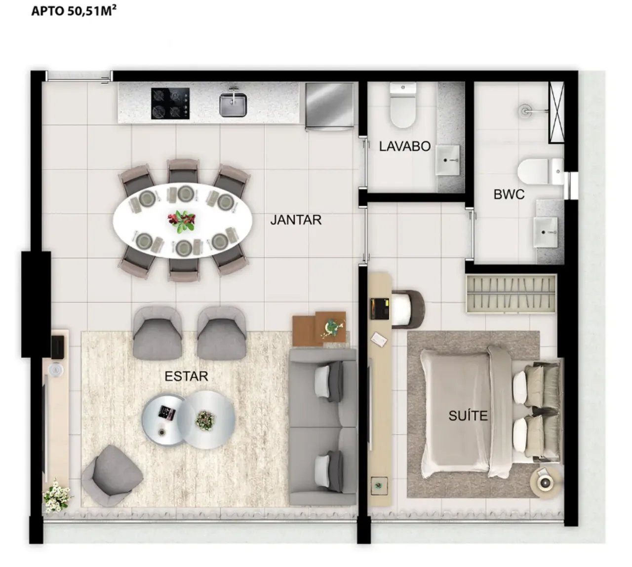 PLANTA 50m²