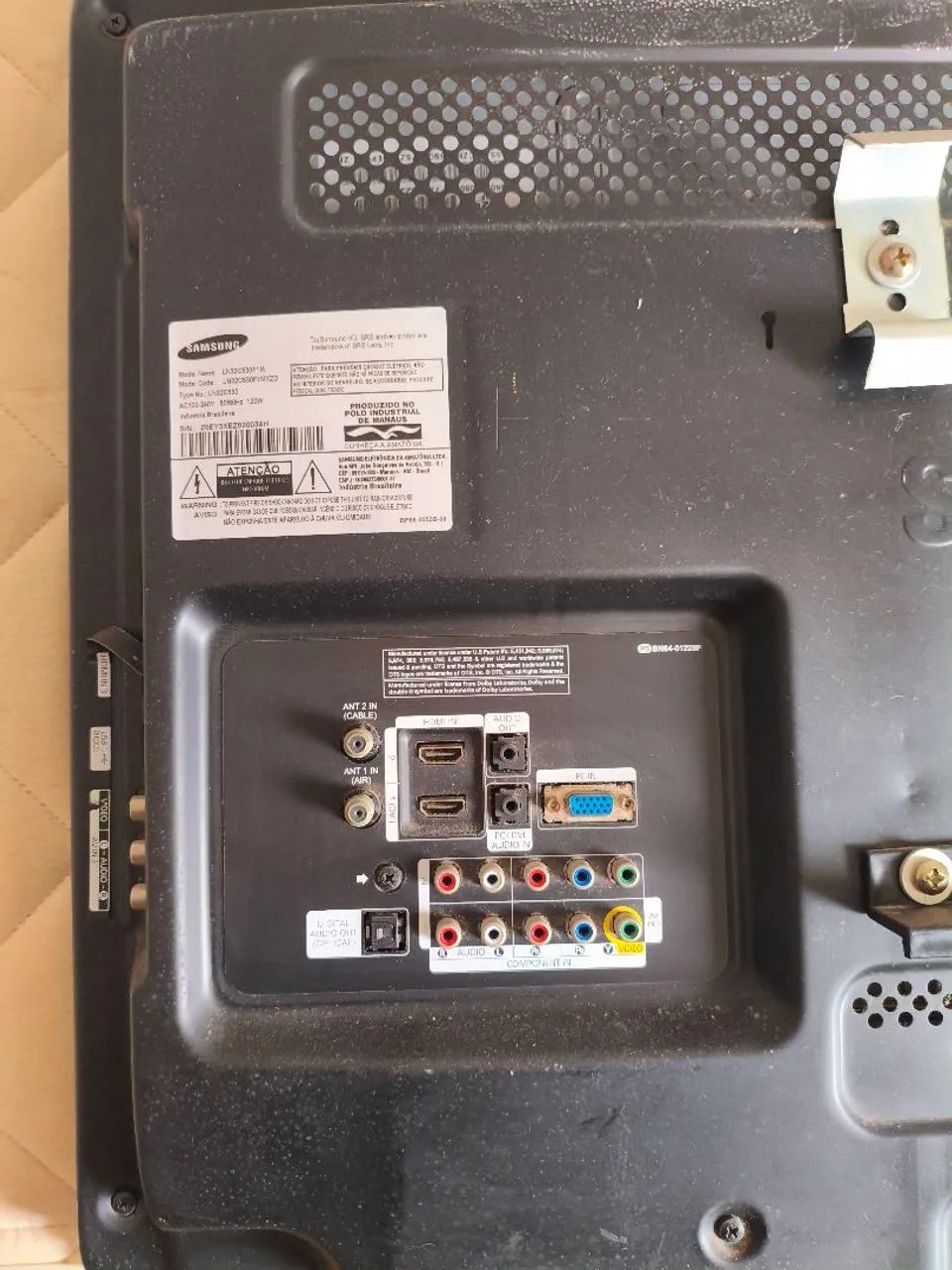 TV Samsung LCD 32" LN32C350F1M - 1 HDMI -  - Foto 3