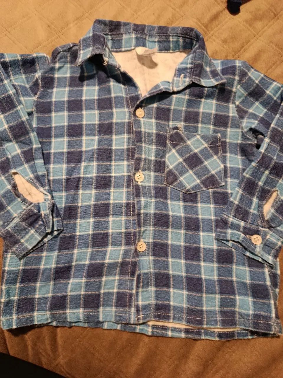 Camisa xadrez infantil 2