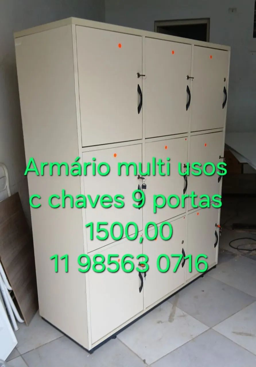 ARMARIOS MULTI USOS 9 CHAVES 