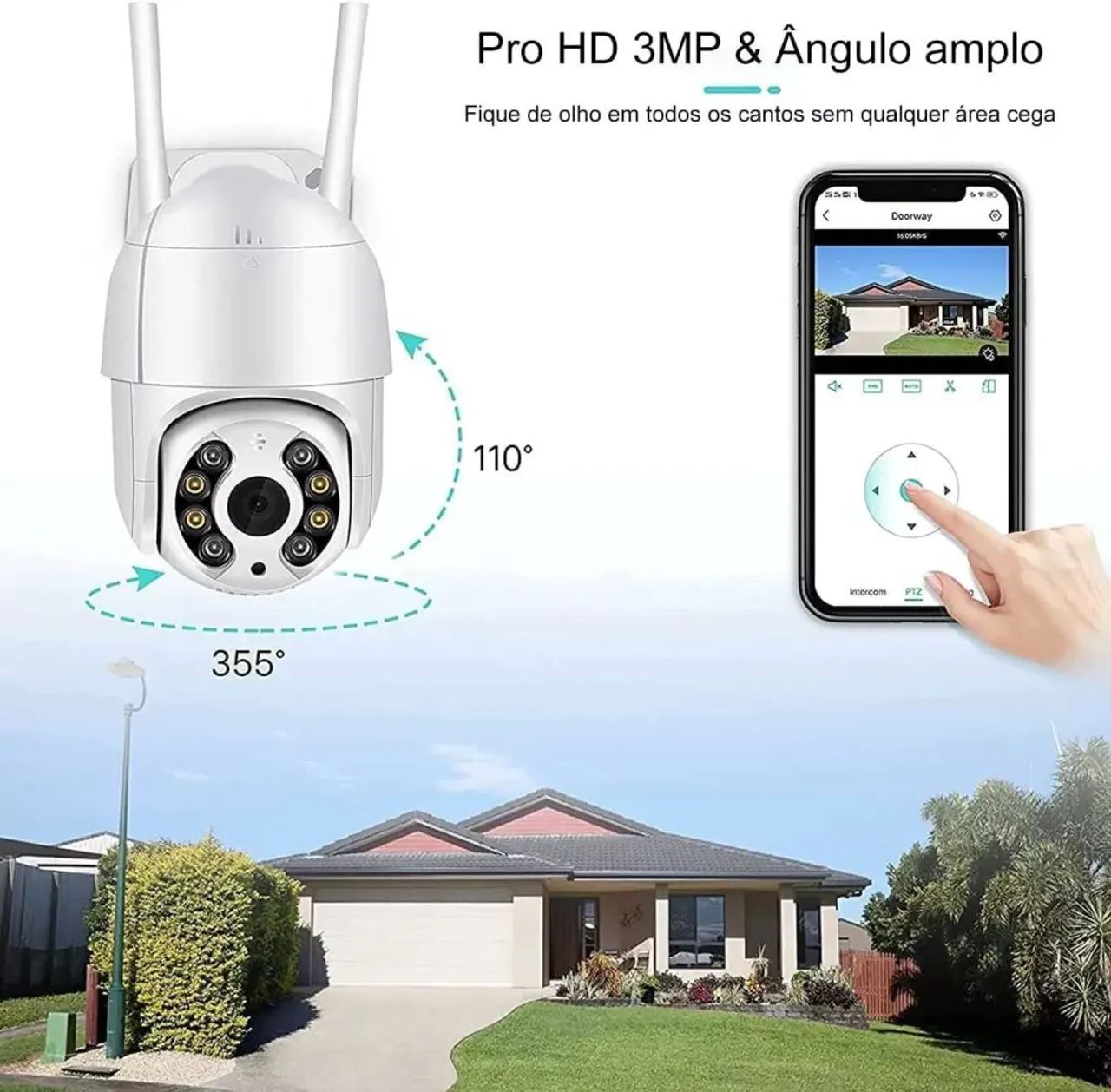 Câmera Ip MAXTOP 2 Antenas Segurança Externa - Foto 3