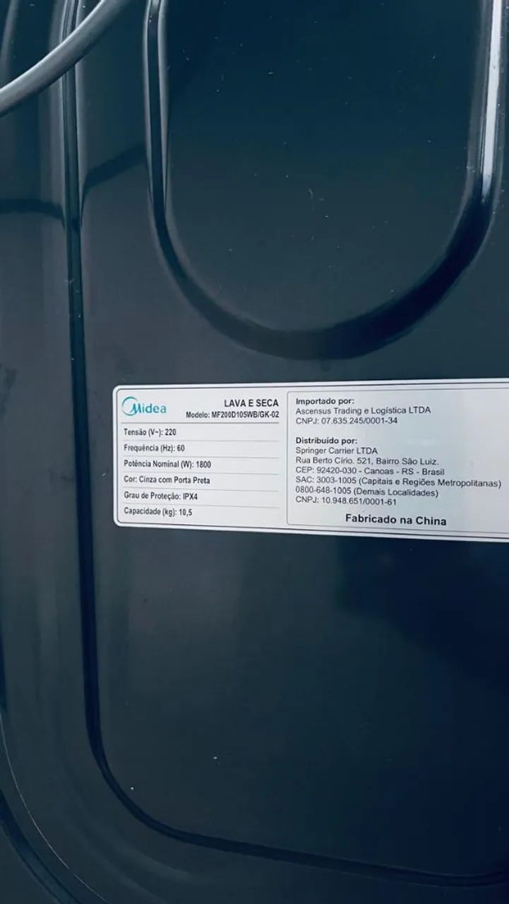 Maquina lavar e seca marca midea - Foto 2