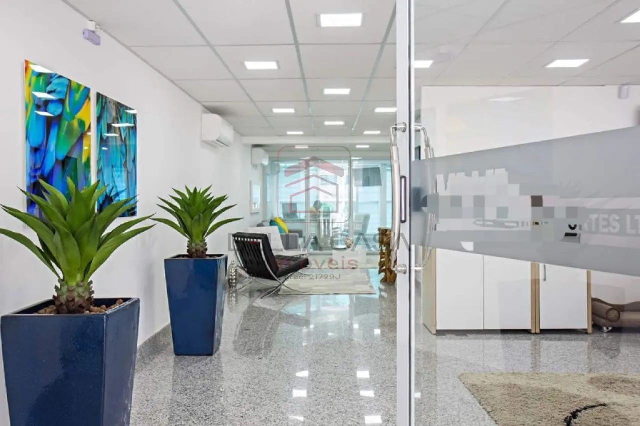 123,06 m² - Excelente sala comercial, sem os móveis, com ar condicionado, 3 banheiros - Foto 8