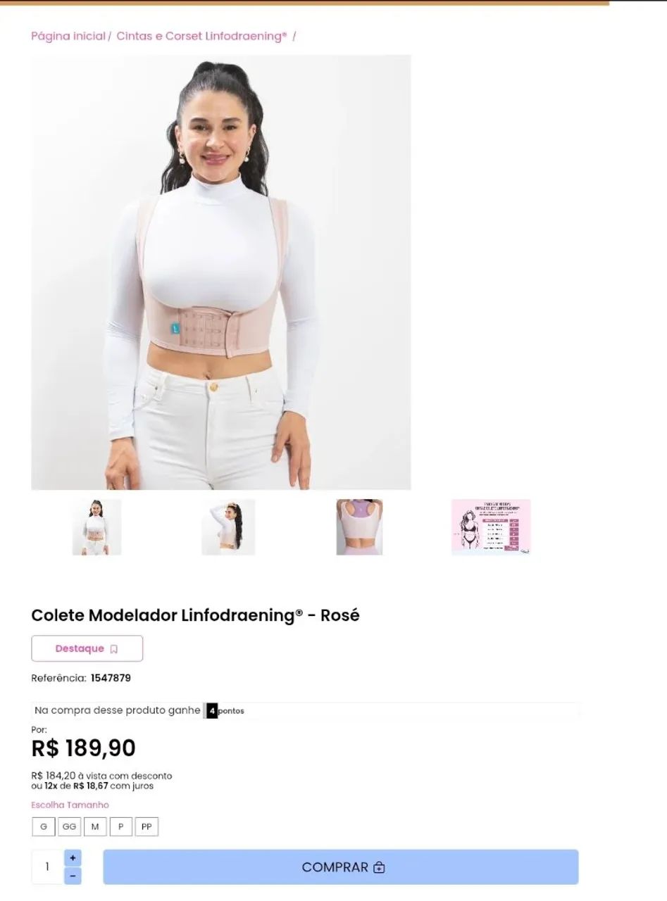 Cinta e colete P - Foto 2