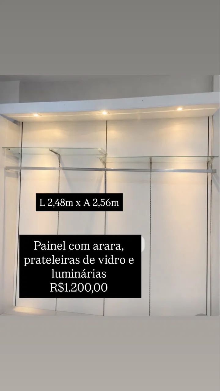 Arara com painel iluminado