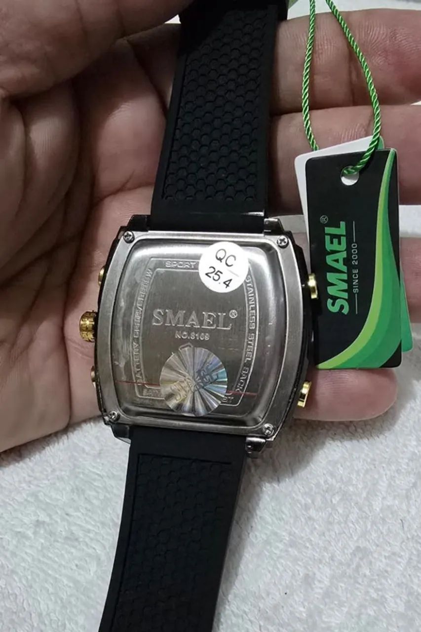 Relógio da SMAEL pulseira de silicone preta original  - Foto 2