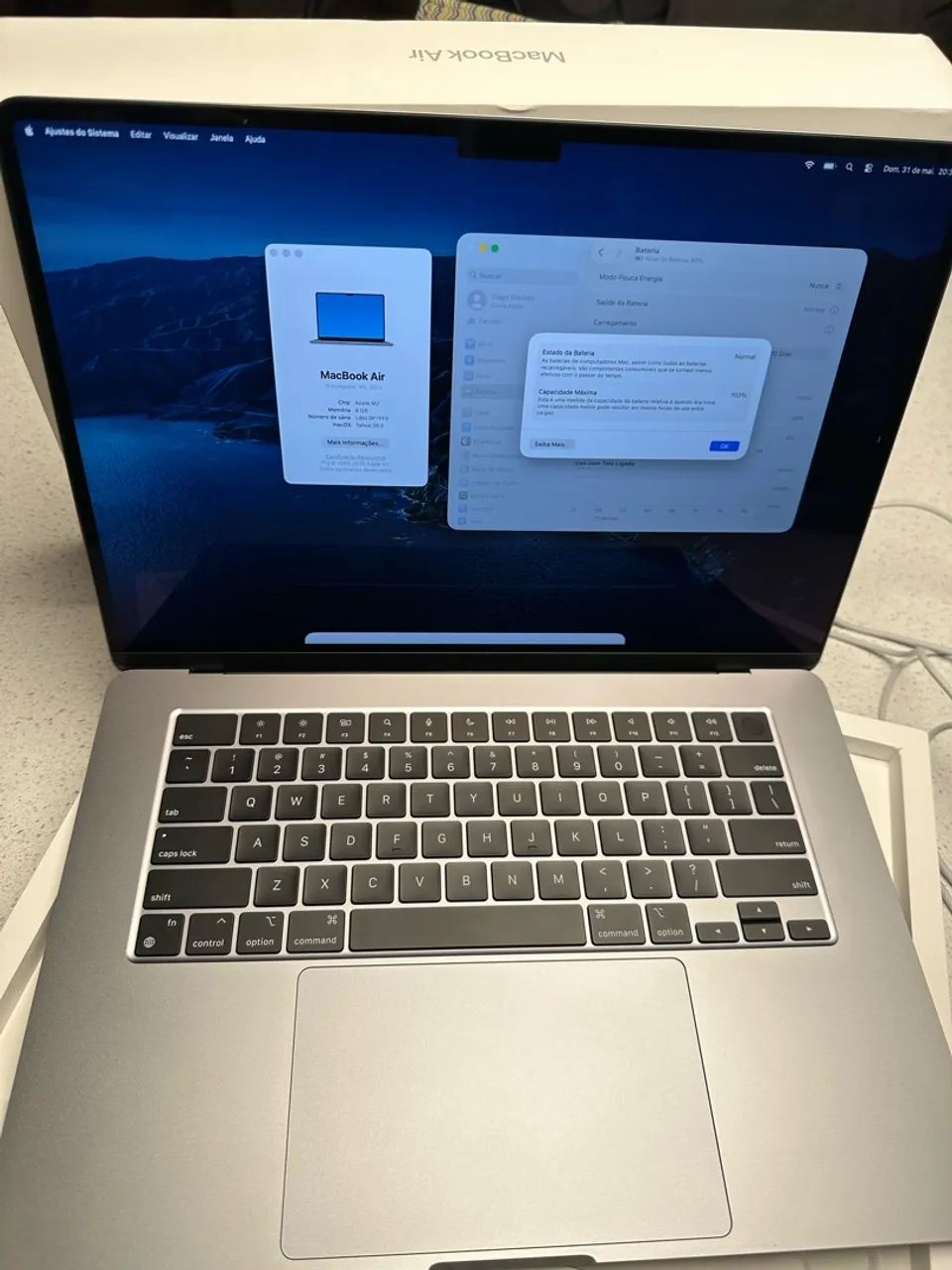 Apple Macbook Air 15,3  A2941 Cinza M2 - 8gb Ram 512gb Ssd - Foto 2