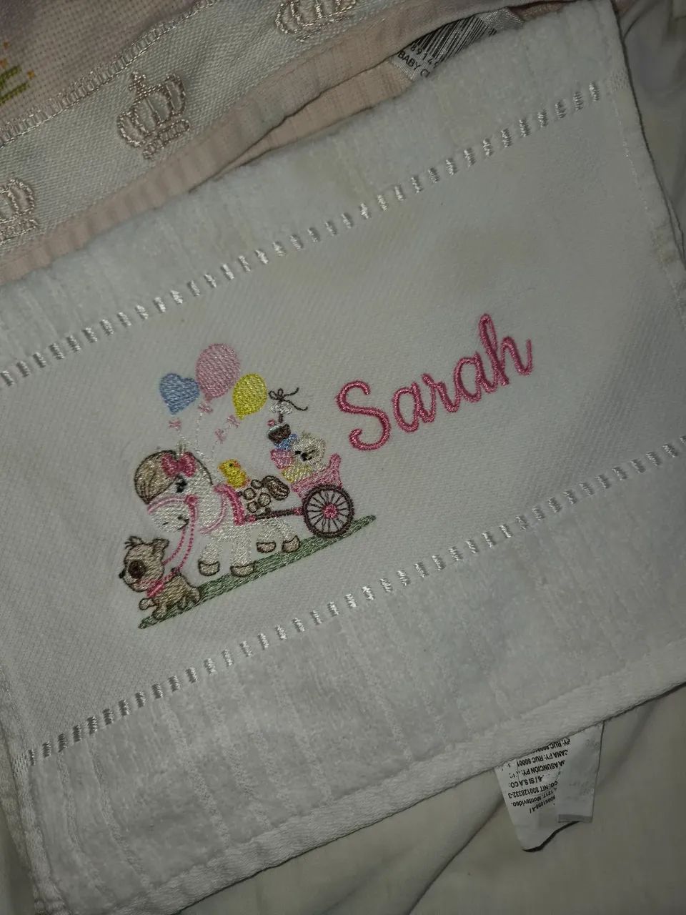 Toalhinhas com o nome Sarah  - Foto 2