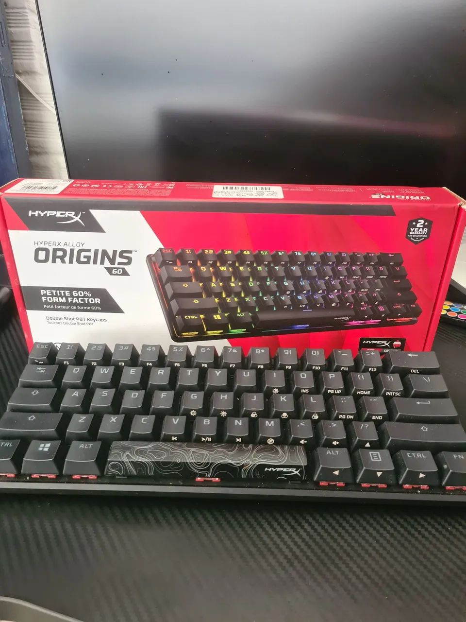 Teclado hyperx alloy origins 60, Preto - Foto 3