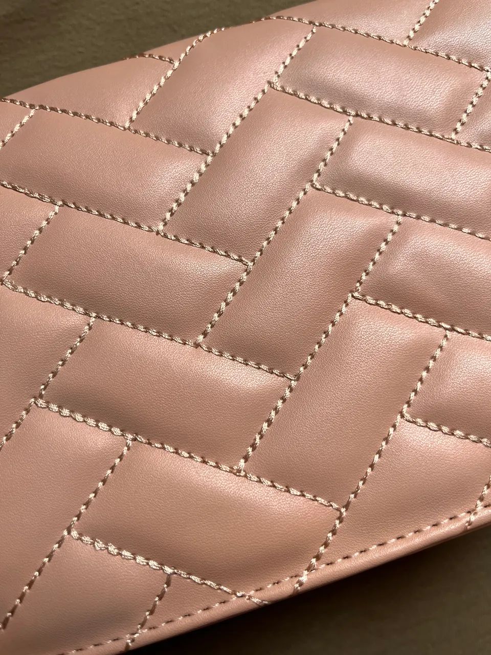 Bolsa de couro (rosa bebê) - Foto 2