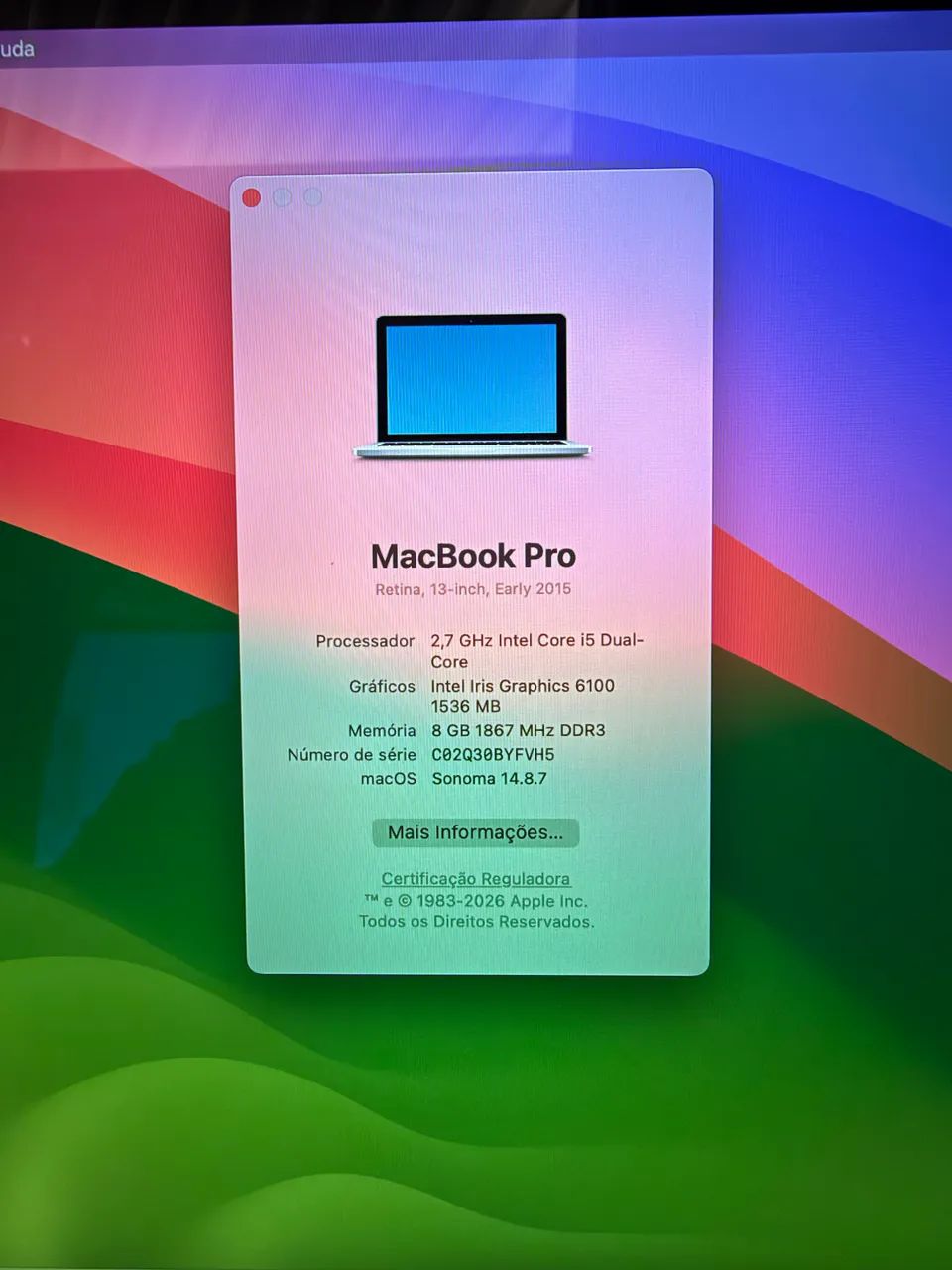 MacBook Pro 2015 | 8gb | 250 SSD - Foto 2