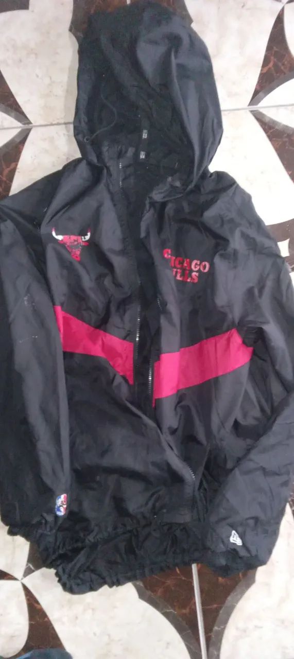 Kit Chicago Bulls - Calça, jaqueta corta vento e boné.  - Foto 5
