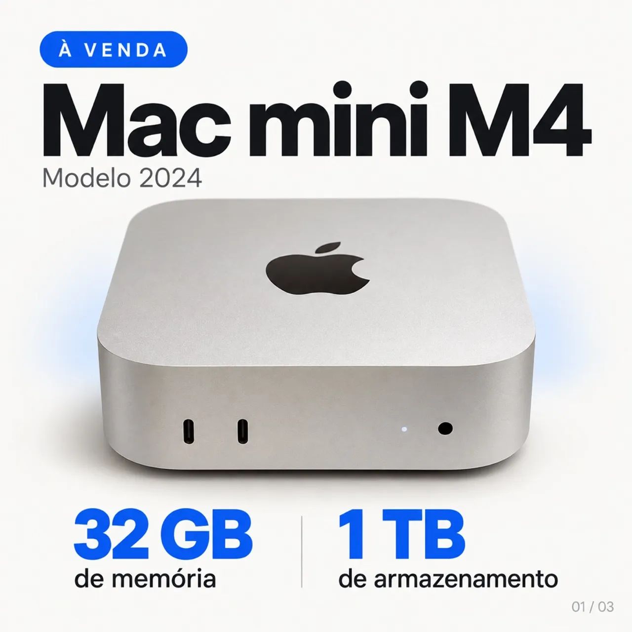 Mac Mini 32gb RAM e 1tb de SSD