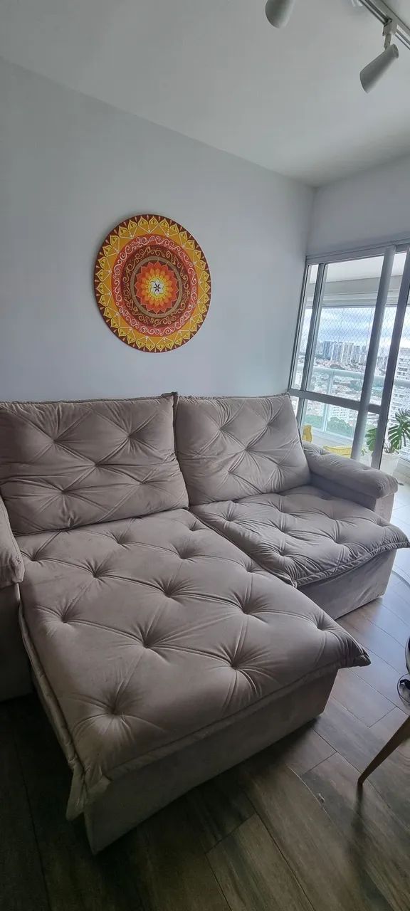 Sofá Retrátil e Reclinável 2,50m - Dois Lados Retráteis - Muito Confortável - Foto 4