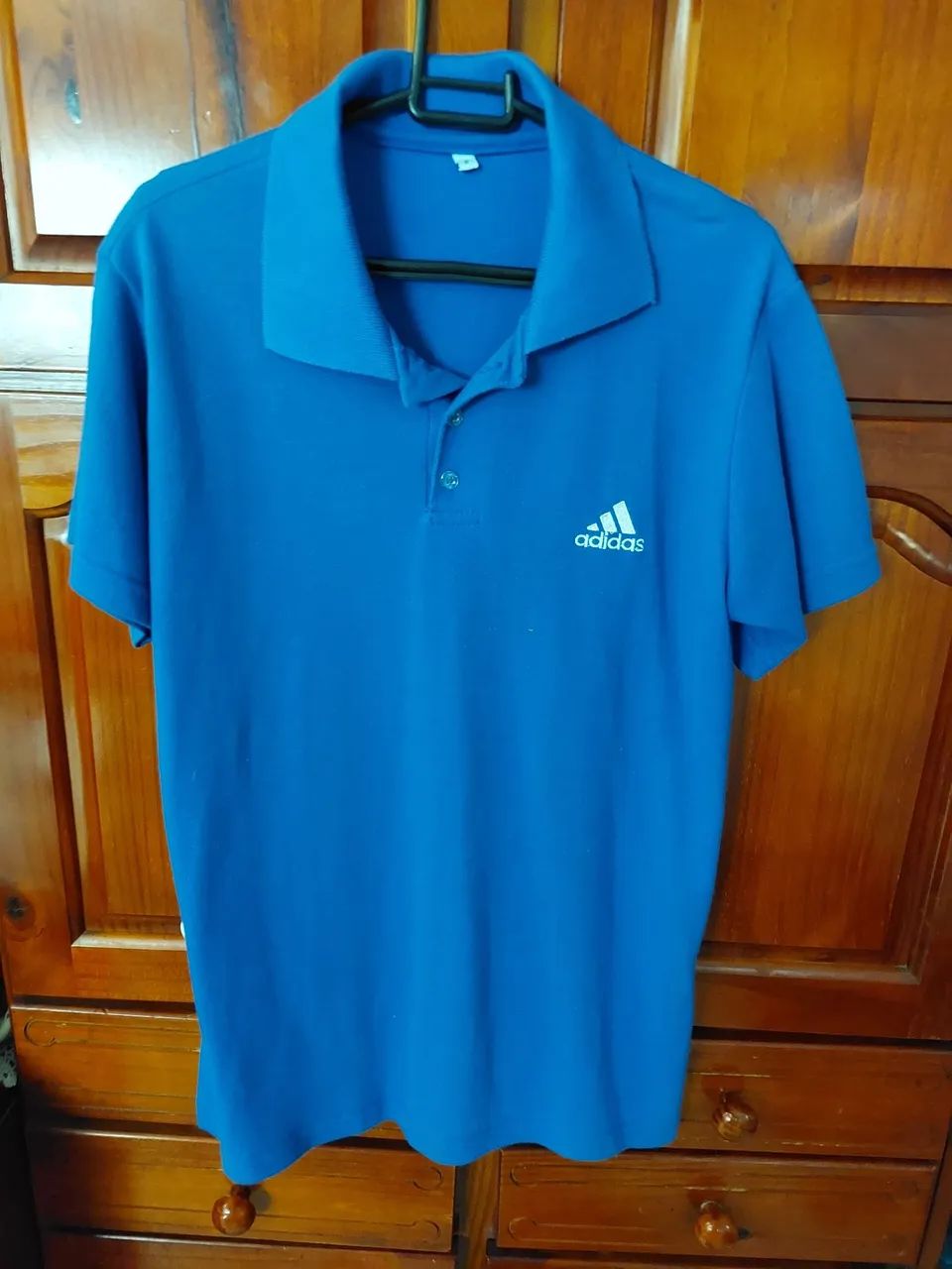 Camisa Azul adidas - tamanho M - Foto 2