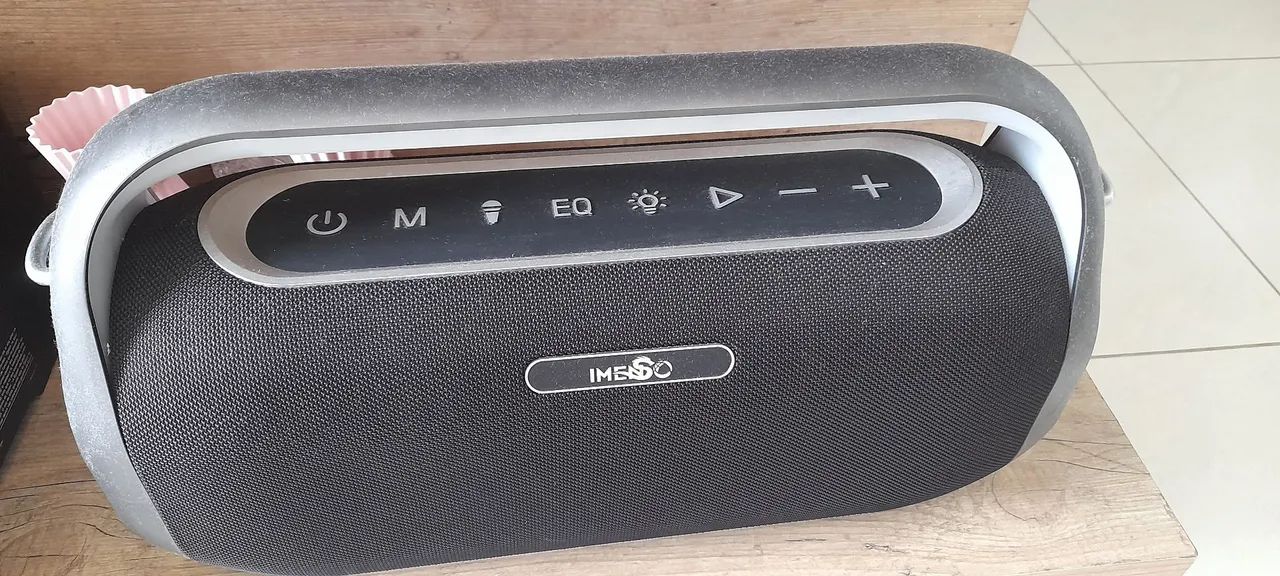 Som imenso 300 wt. Com 2. Microfones e Led.tel. * Edeilson - Foto 4