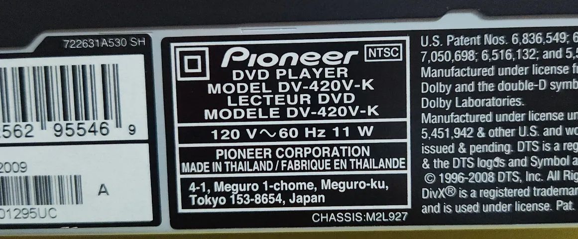 Pionner Dvd Player DV-420V-K - Foto 4