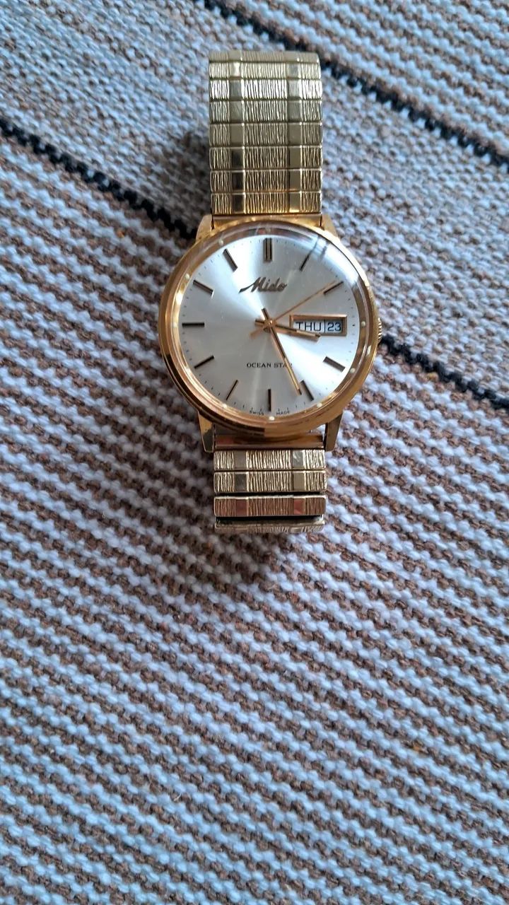 Relogio mido ocean star dourado - Foto 4