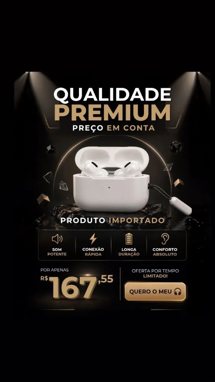 Air pods Pro 2, produto importado e de alta qualidade - Foto 2