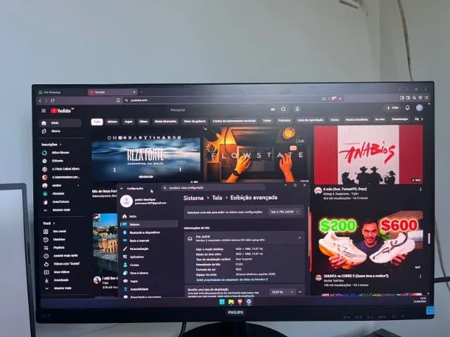 Monitor Philips 75Hz / 24 Polegadas  - Foto 4