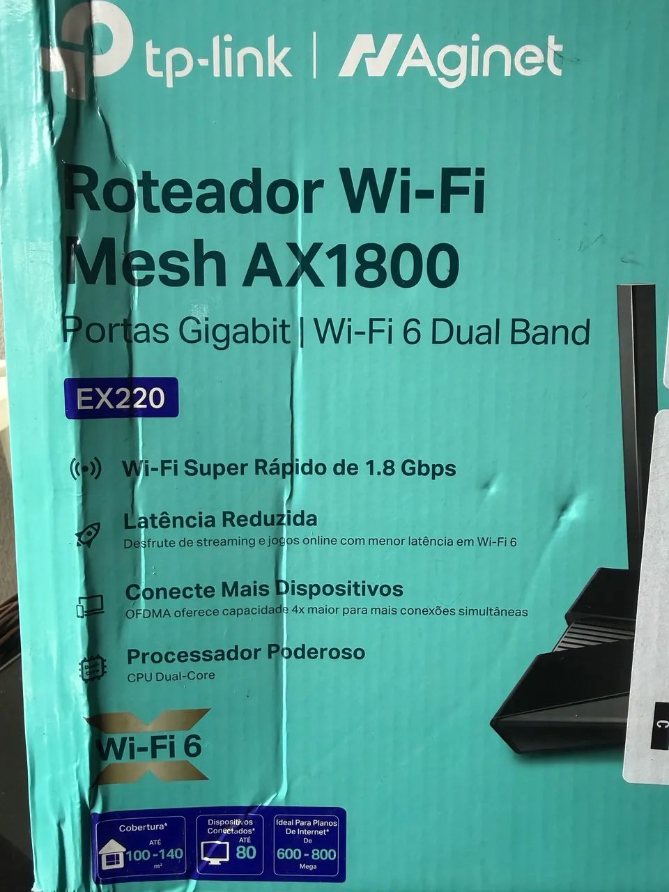 Roteador Wi-Fi 6 / tp-link AX1800 - Foto 2