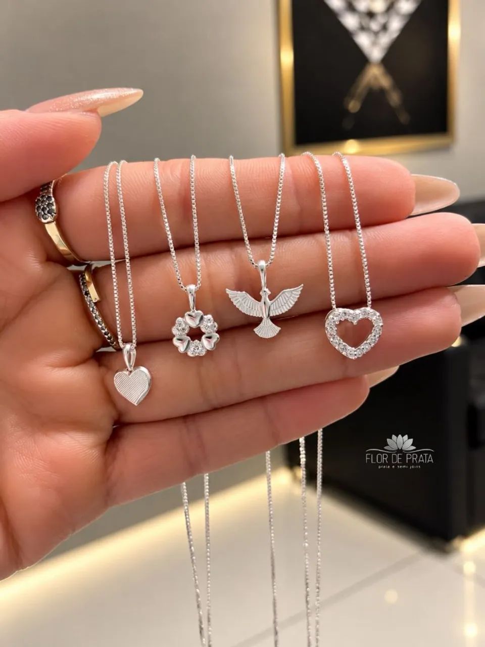 Colar Prata Feminino 