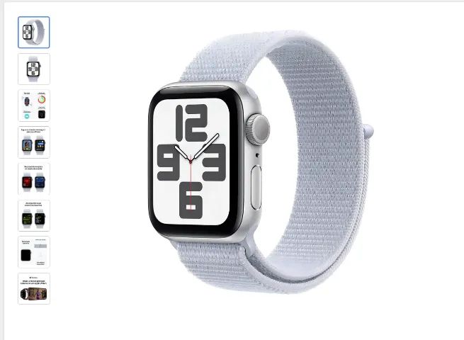 Apple Watch Se Gps Caixa Prateada De Alumínio 40 Mm