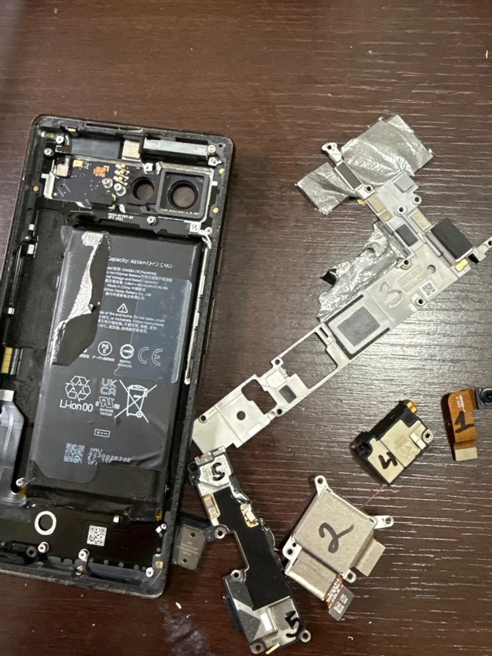 Câmera frontal e outras peças Google pixel 6 