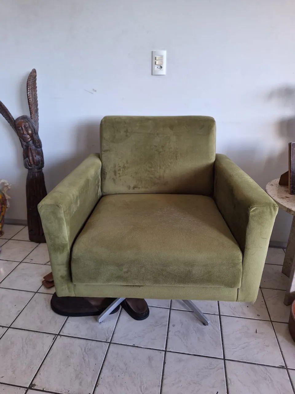 2 Poltronas giratórias em veludo - Foto 2