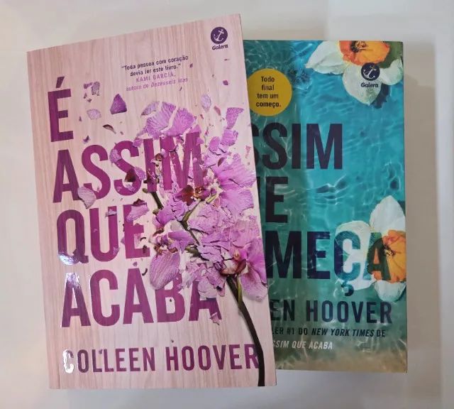 Livros "É Assim que Acaba" e "É Assim que Começa" - Colleen Hoover