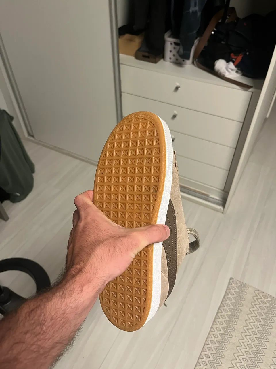TÊNIS PUMA SUEDE XL BEGE 41 - Foto 2