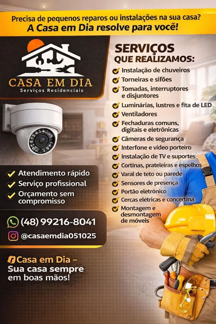 Instalação, reparos e manutenção 