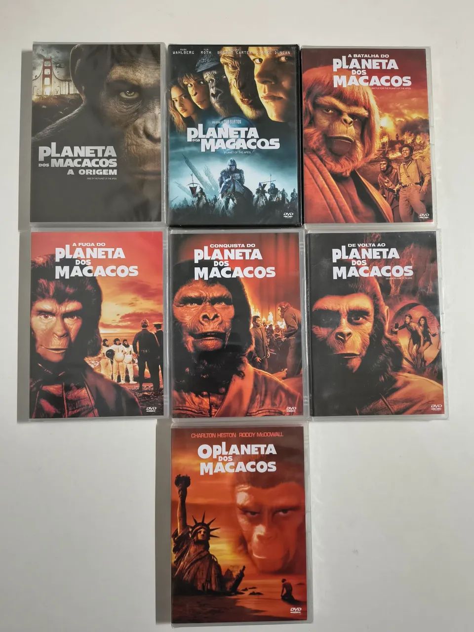 Coleção Completa Planeta dos Macacos - 7 Filmes em DVD (NOVO