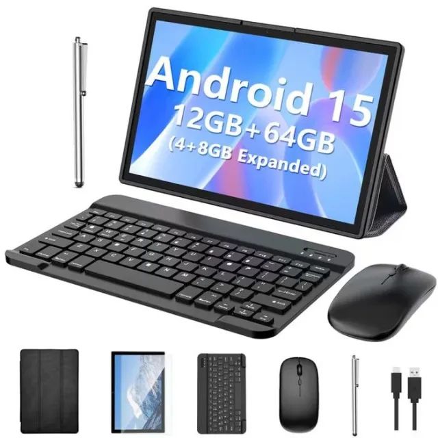 Tablet Relndoo 10.1  Android 15 2 em 1