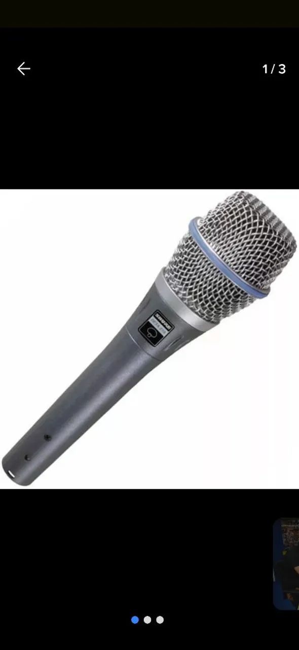 Microfone shure beta 87a 