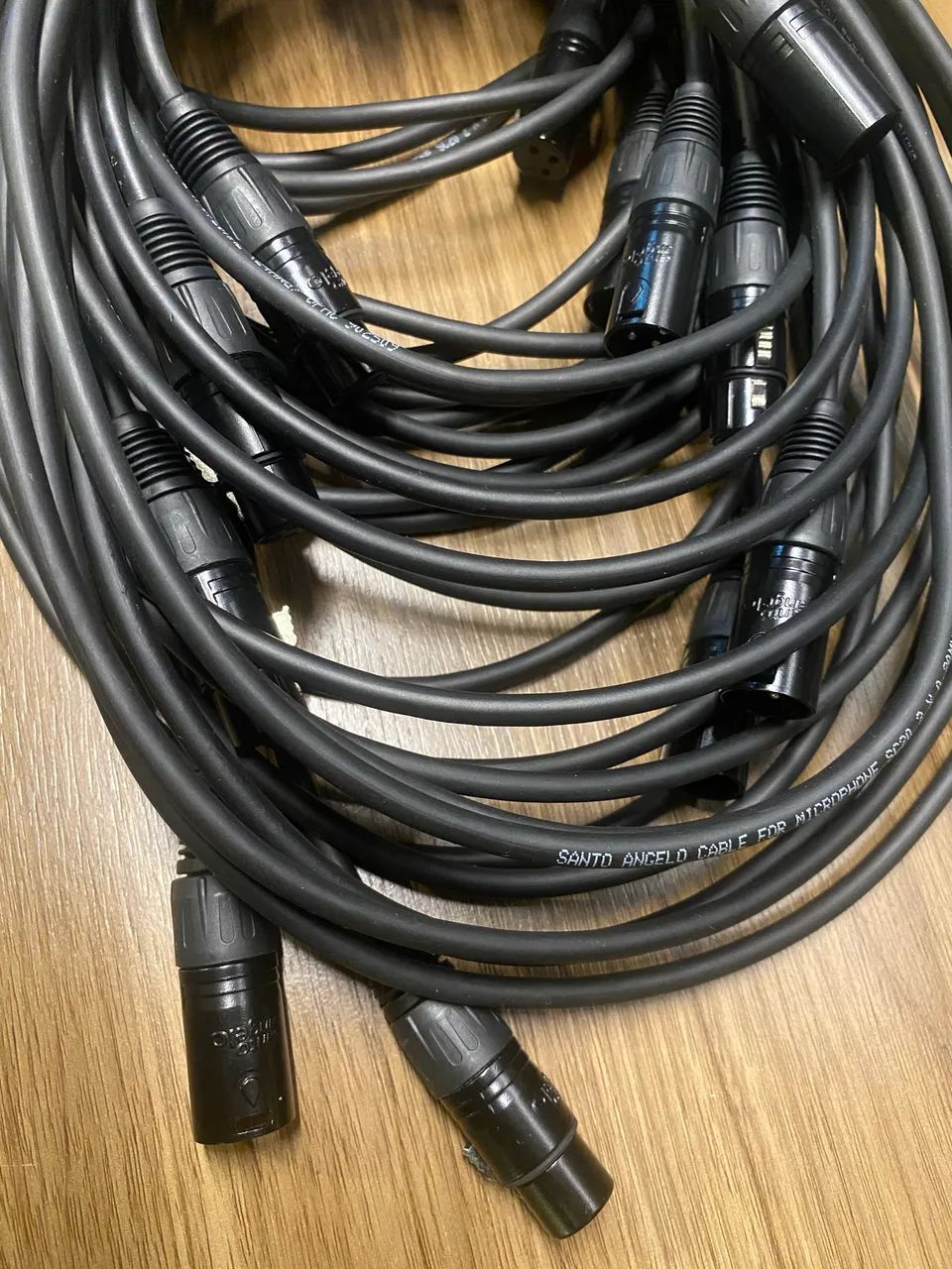 Kit com 7 Cabos XLR Santo Ângelo (3,05m) Ninja - Novos - Foto 3