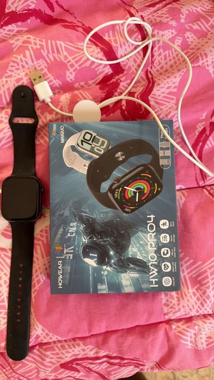 Smartwatch HOWEAR HW10 PRO4 - Usado 1x (Estado de Zero) + 3 Pulseiras e Caixa Completa - Foto 3
