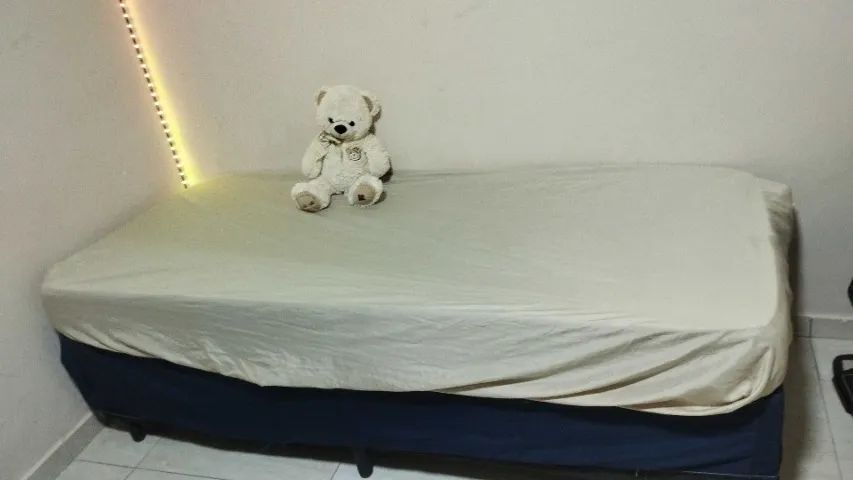 Cama Box de Solteiro com Colchão