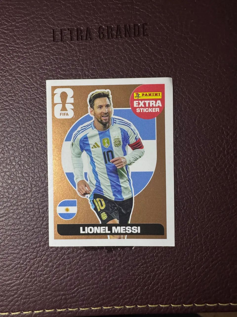 Figurinha Messi Bronze - 2026