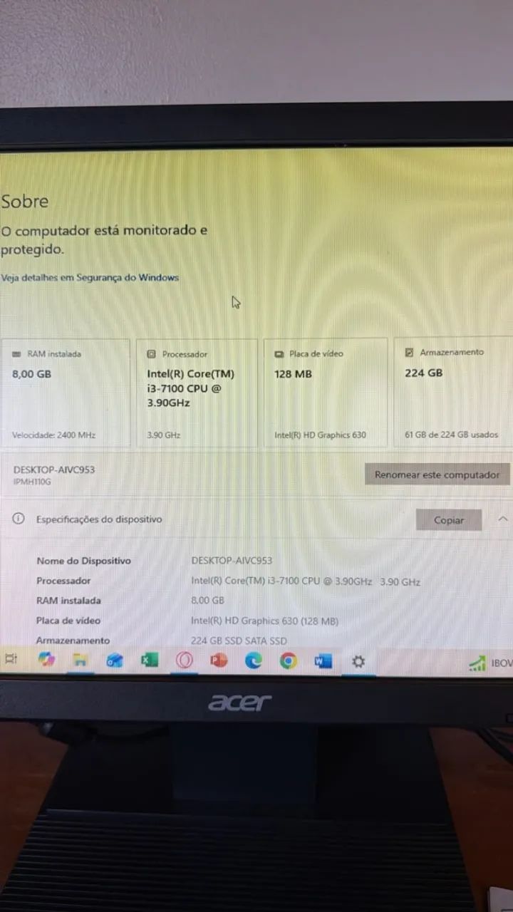 PC de mesa Core i3 7ª Geração - Foto 3