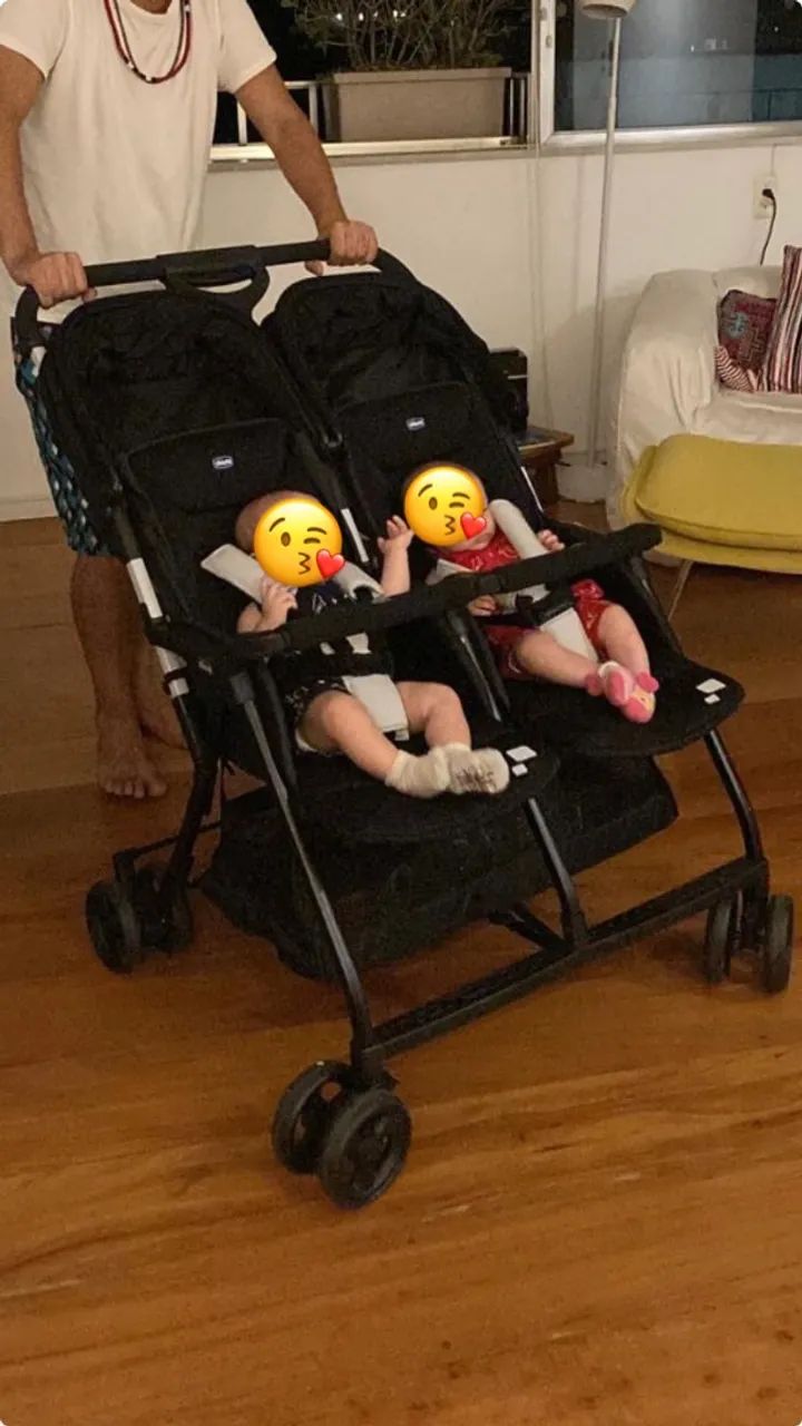 Carrinho de bebê para gêmeos Ohlalà Twin Chicco