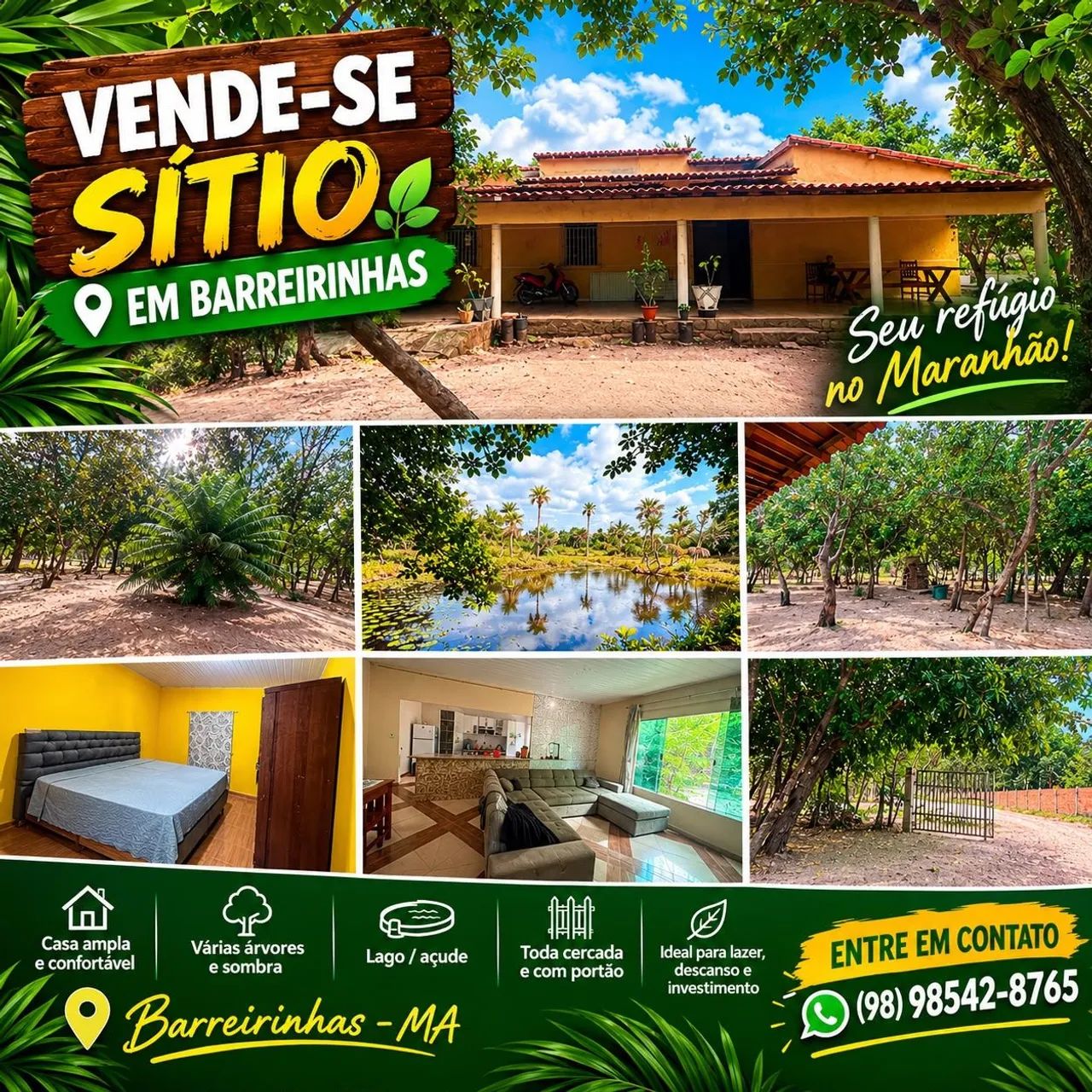 Vendo sitio em barreirinhas 
