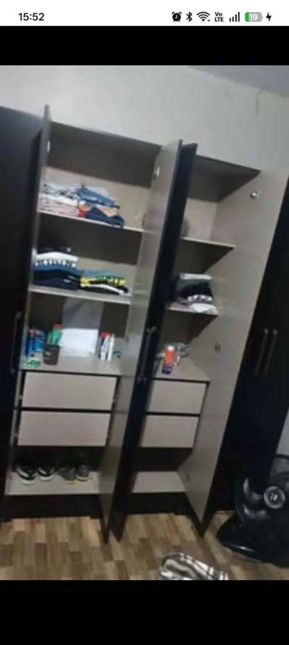Vende-se guarda roupa, sofá, e hack