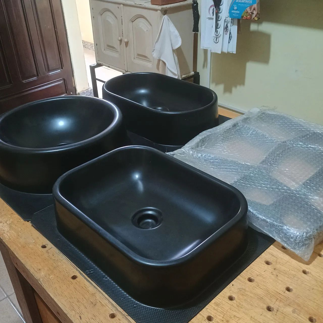 Formas para confecção de cubas.